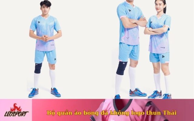 Bộ quần áo bóng đá không logo thun Thái