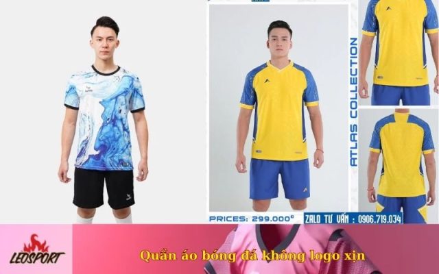 Quần áo bóng đá không logo xịn