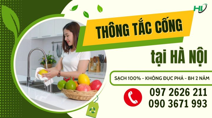 Thông tắc cống tại Tây Hồ