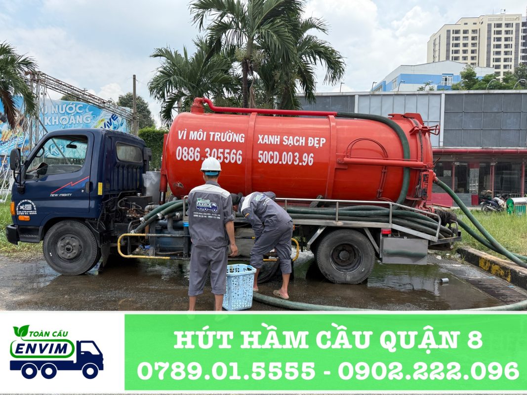 hút hầm cầu quận 8 giá rẻ