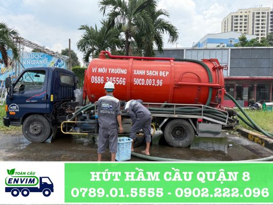 hút hầm cầu quận 8 giá rẻ